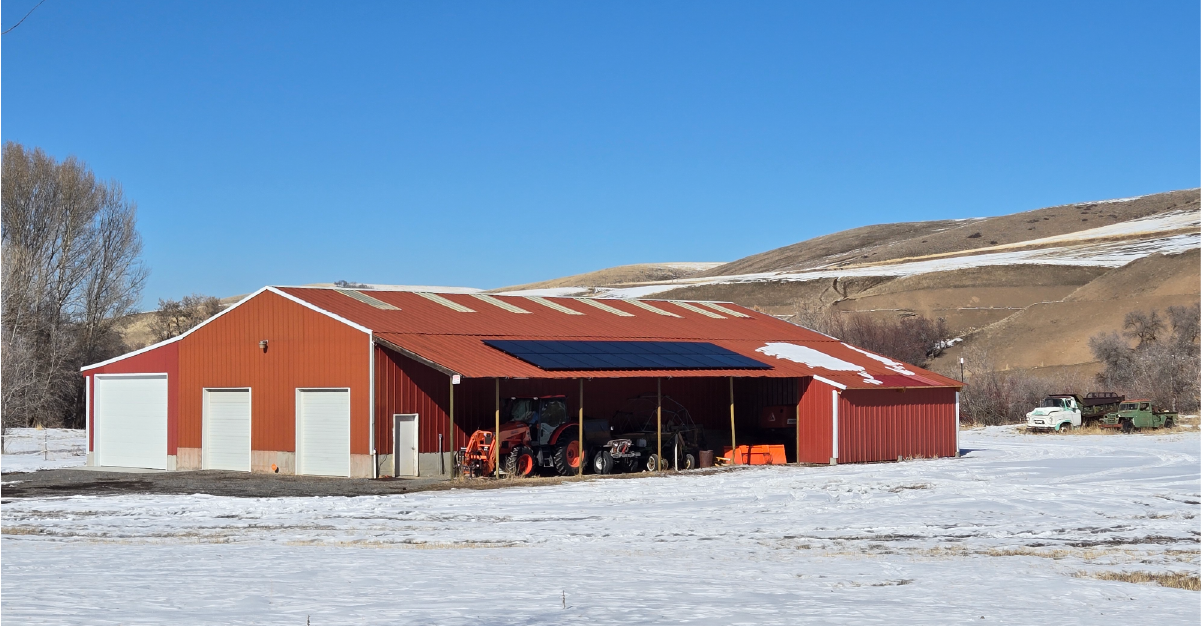 Barn and Solar Panels