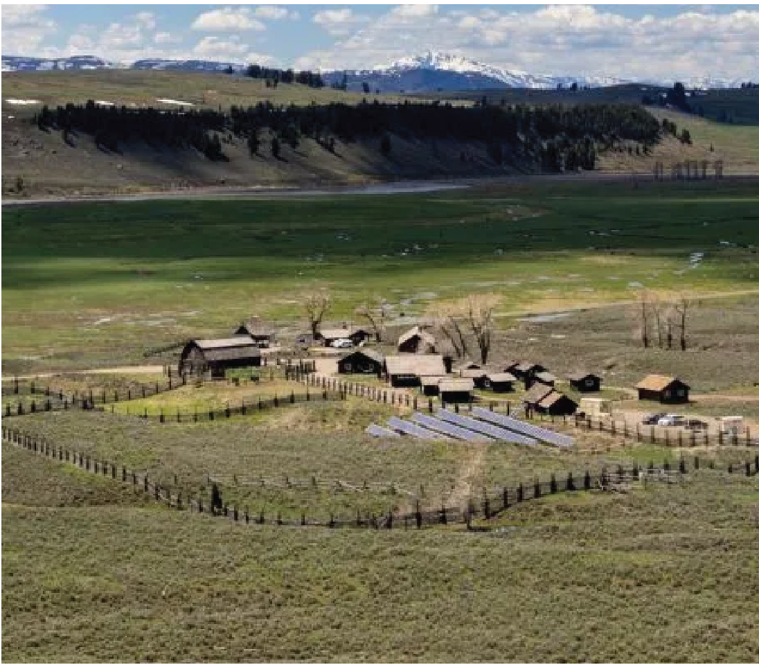 Aerial view of Lamar Buffalo Ranch